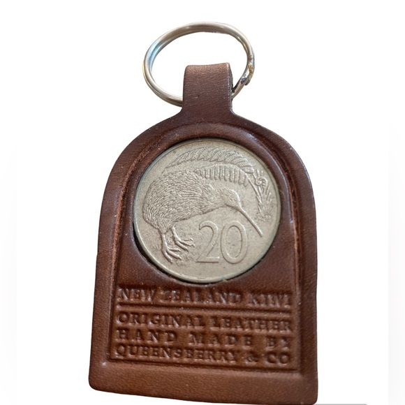 Queensberry and Company Other - NEW ZEALAND KIWI Coin Leather Keychain / Keyring  Queensberry & Co.
